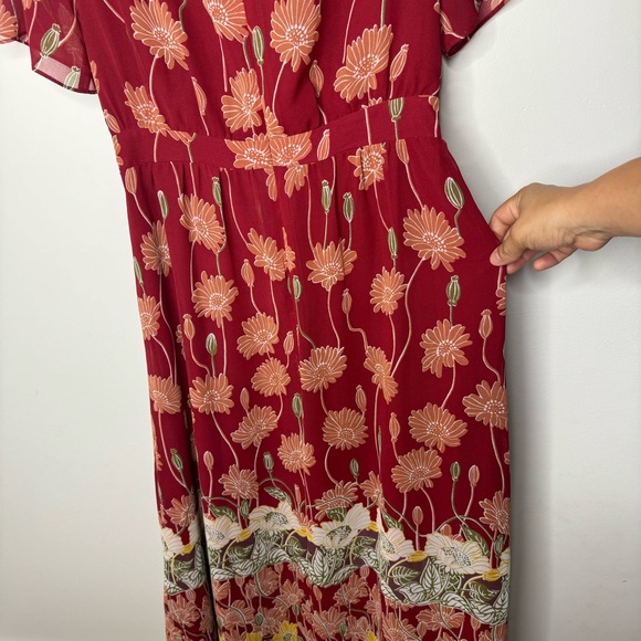 Madewell Red Floral Maxi Dress - Picture 12 of 13